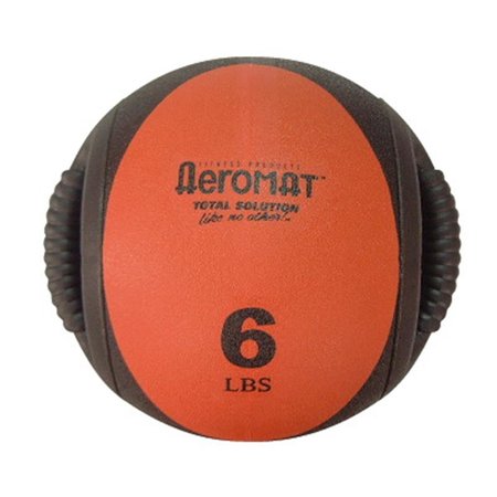 AEROMAX Dual Grip Power Med Ball- Black- Red AE12827